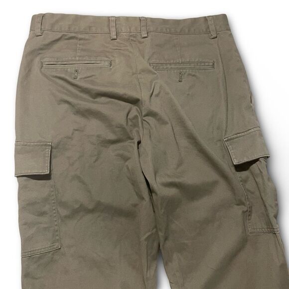CROSBY & HOWARD Men’s Olive Green Cargo Pants, Cotton, Straight Leg, Size 30 - Picture 8 of 9